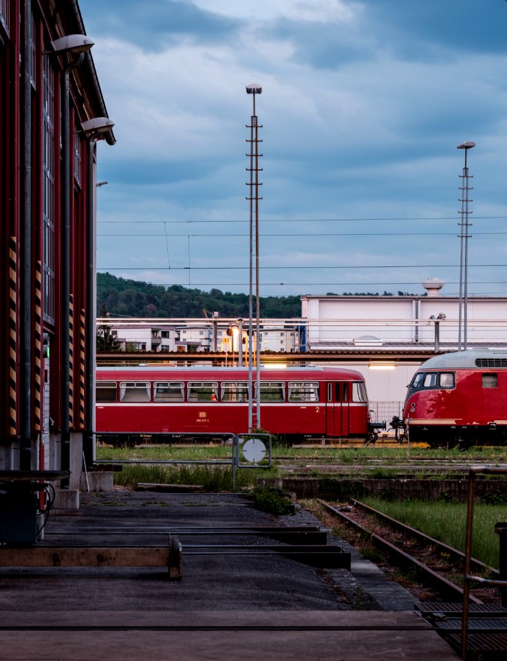 Blick auf das Bahnbetriebsgelände in Tübingen