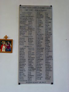Blessy (Pas-de-Calais, Fr) église Saint Omer, plaque morts 24 mai 1940