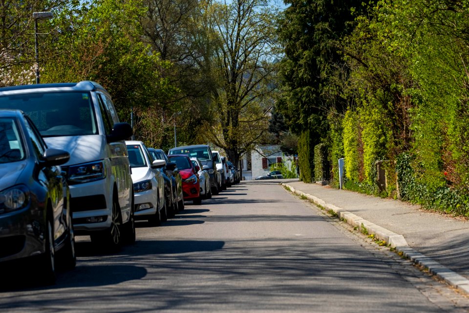 Blick in die Autenriethstraße in Tübingen vom Abzweig der Schickhardtstraße aus in Richtung Fürststraße