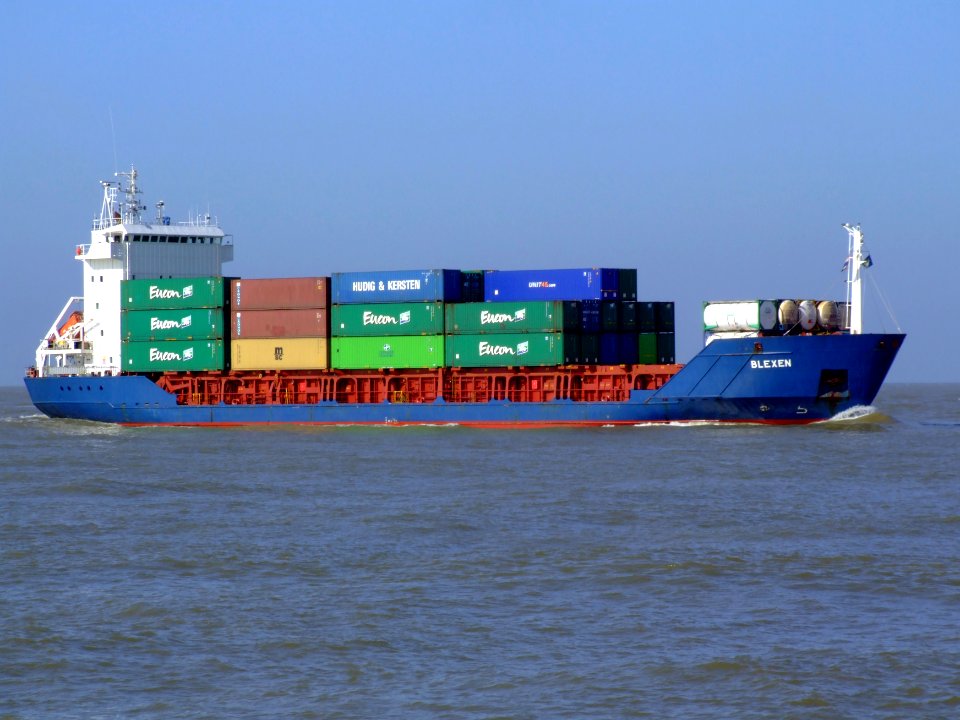 Blexen IMO 9125669 approaching Port of Rotterdam 08-Mar-2007