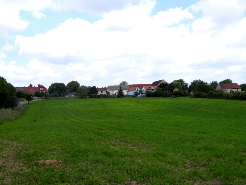 Blick auf Kischlitz, Petersberg, Thüringen