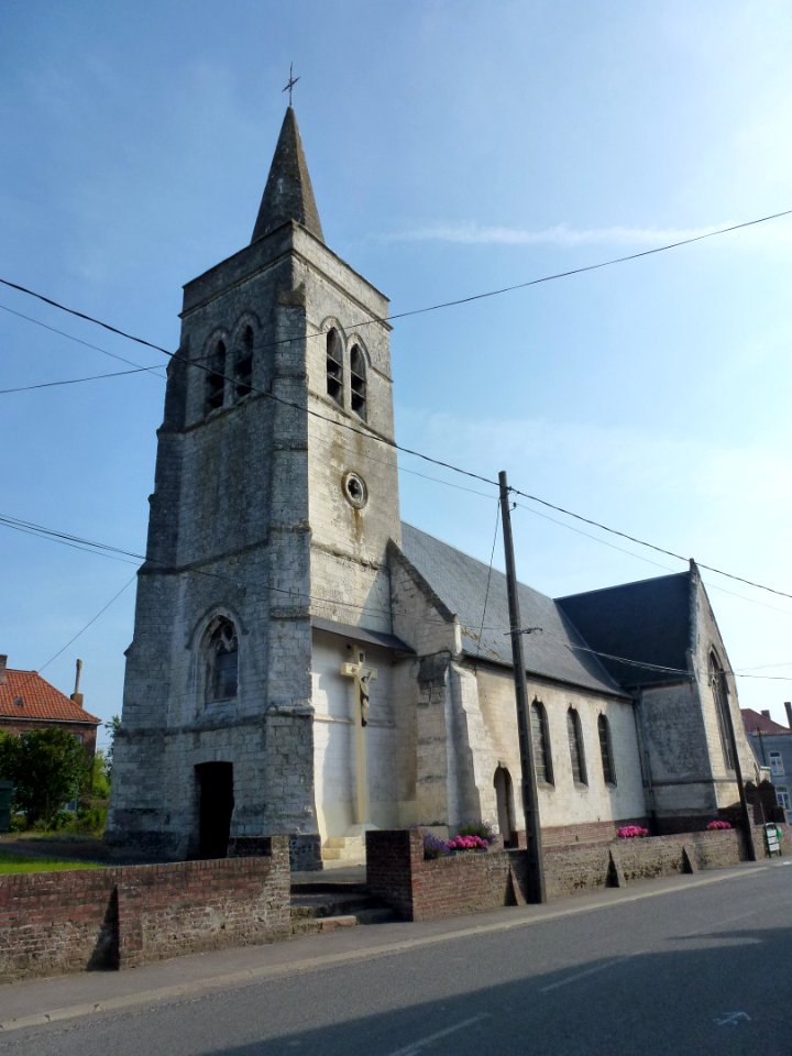 Blessy (Pas-de-Calais, Fr) église Saint Omer, tour