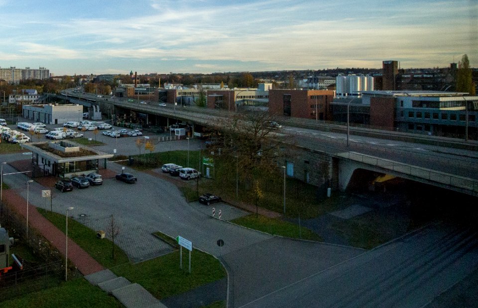 Blick auf die Nossener Brücke Dresden