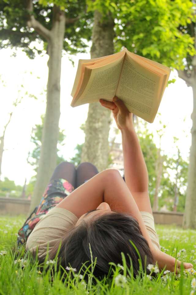 People reading book