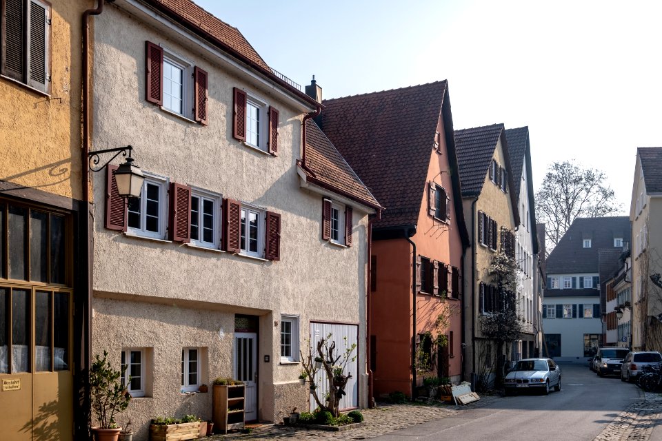 Blick in die Madergasse in Tübingen Richtung Osten 2019