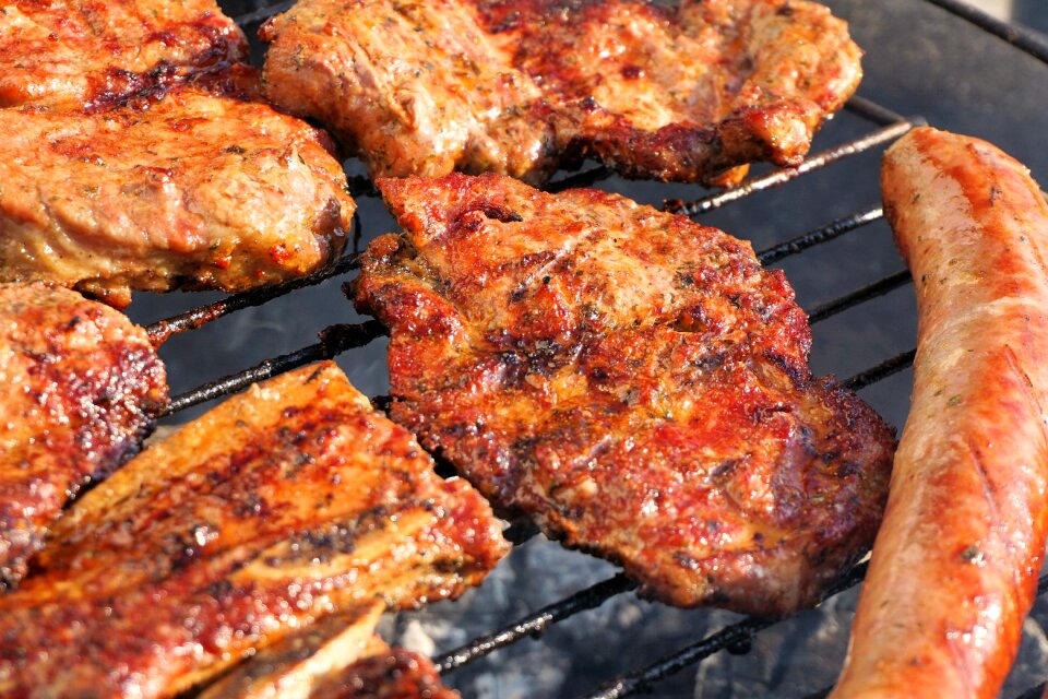 Grilled summer grilled meats