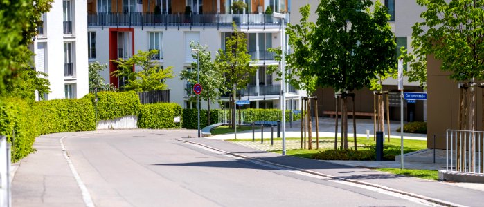 Blick in die Corrensstraße in Tübingen