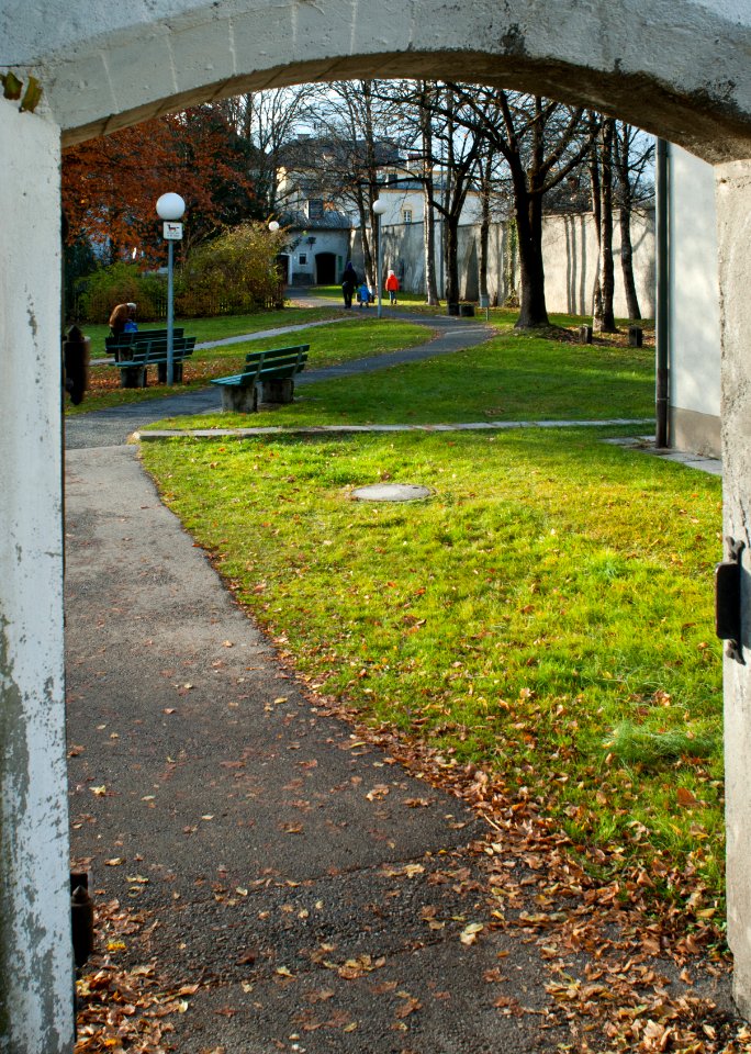 Blick in den Haller Stiftsgarten