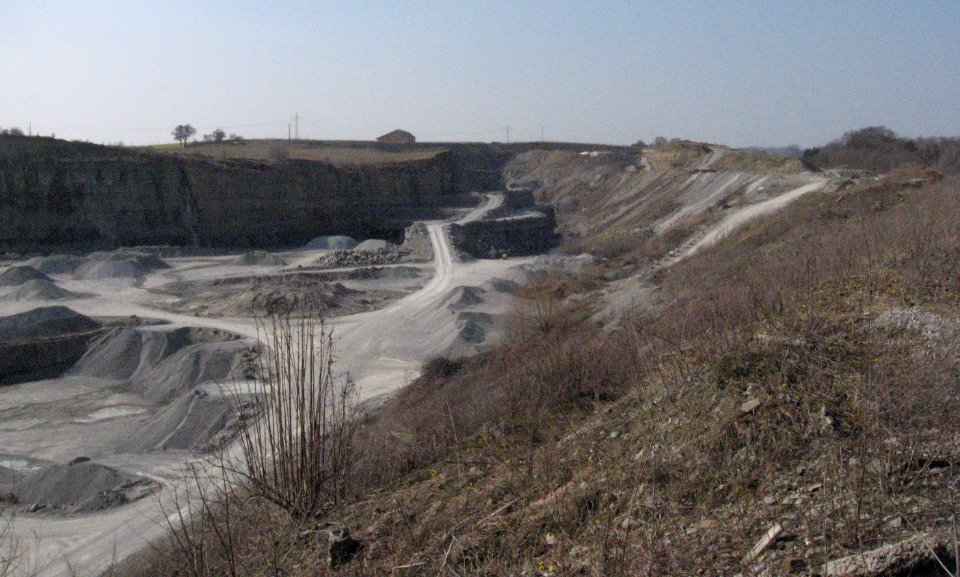 Blick nach W in den Ummenhofer Muschelkalksteinbruch