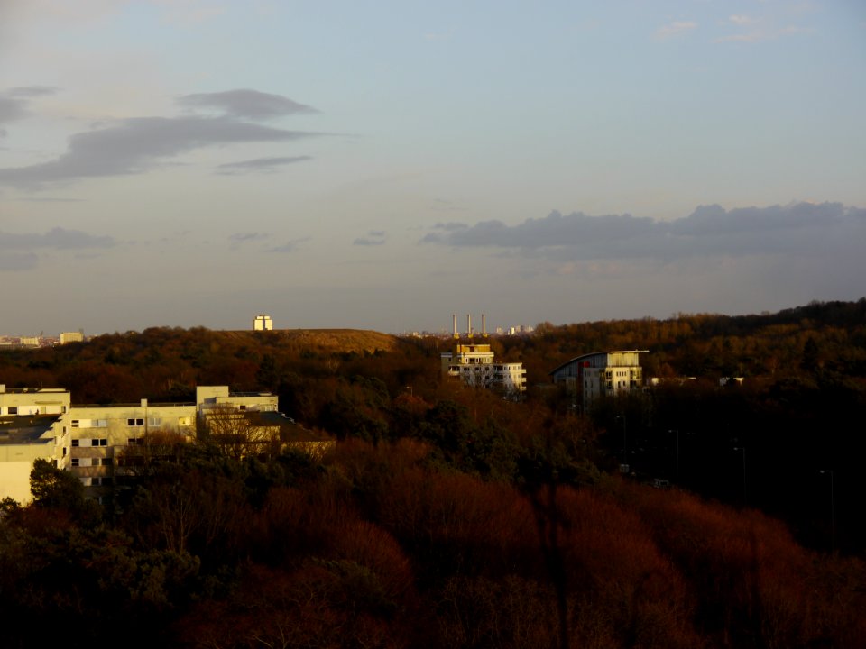 Blick aus dem Hochhaus auf dem Pichelsberg nach WestSüdWest
