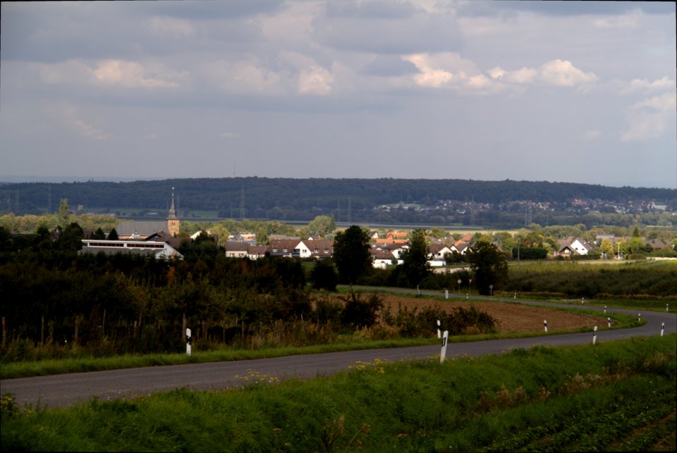 Blick vom Gewerbepark Gelsdorf nach Gelsdorf