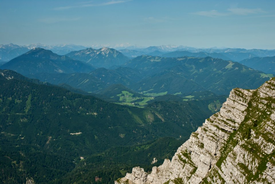 Blick vom Dürrensteingipfel westwärts