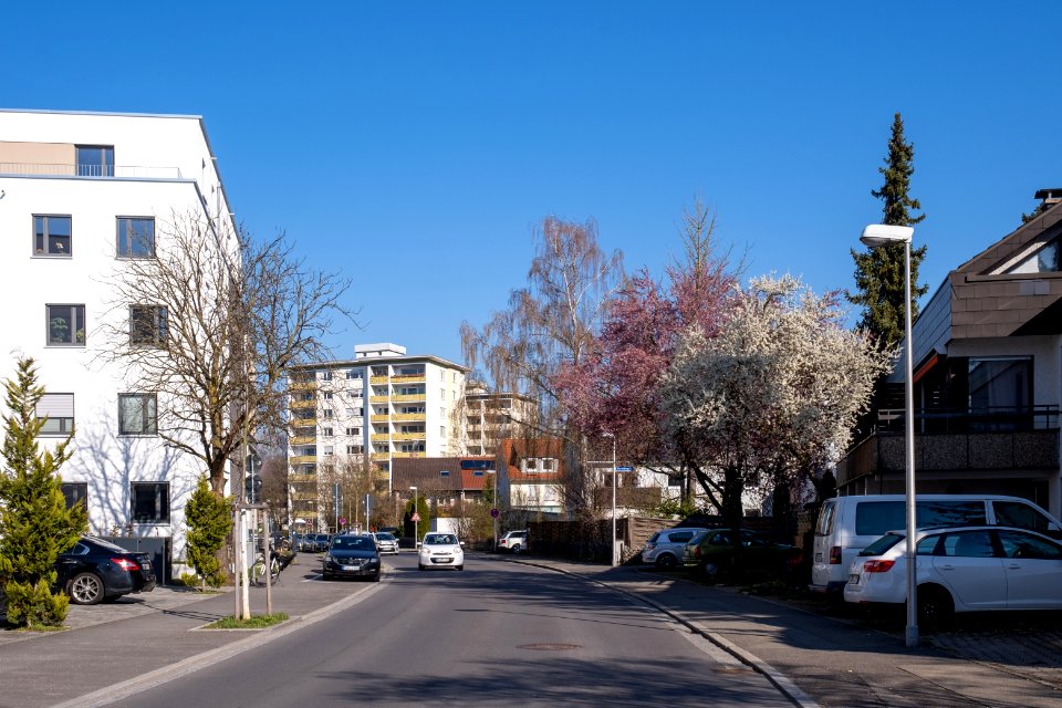 Blick in die Raichbergstraße in Tübingen