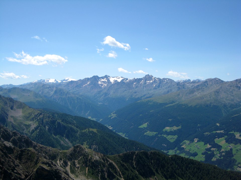 Blick Richtung Westen von der Ultner Hochwart