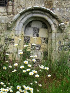 Blocked doorway, St Peter, Upper Beeding