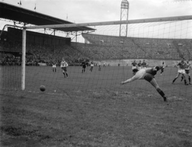 Blauw-Wit tegen DWSA 1-3, doelpunt van Blauw-Wit, Bestanddeelnr 909-9070