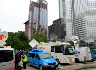 Blockupy 2013 Übertragungswagen