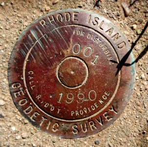 Block Island Southeast Light - Rhode Island Geodetic Survey benchmark