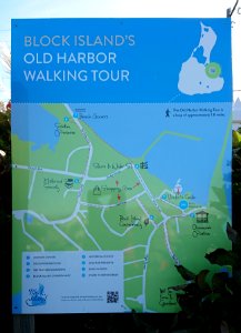 Block Island's Old Harbor walking tour map