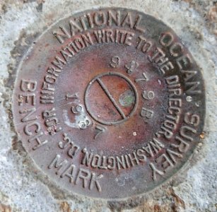 Block Island North Light - National Ocean Survey benchmark