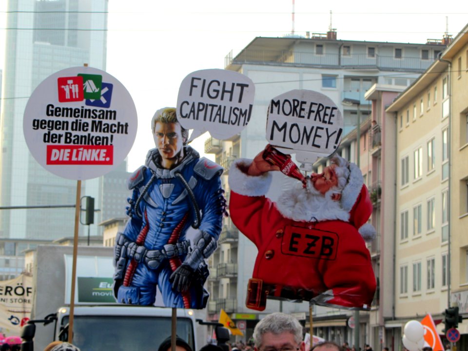 Blockupy 2014 Protestfiguren