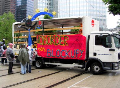 Blockupy 2013 Lautsprecherwagen