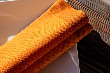 Table table decoration orange