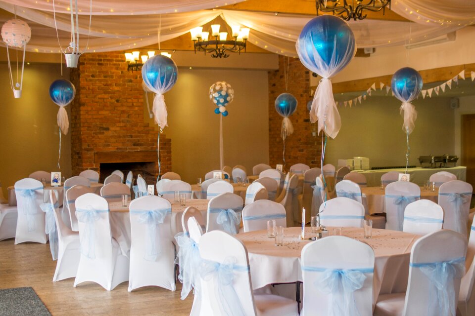 Balloon blue function room