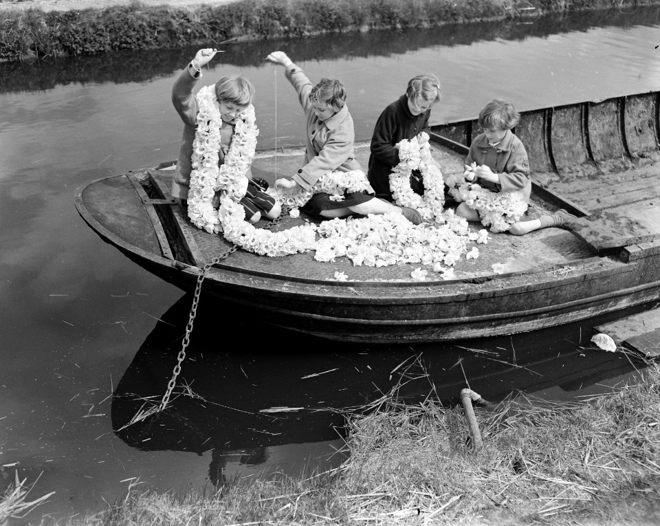 Bloemenslinger (narcissen) hoe ze gemaakt worden, Bestanddeelnr 907-6913