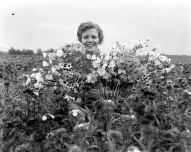 Bloemenkoningin in Den Haag ter gelegenheid van bloemenweek, Bestanddeelnr 905-7861