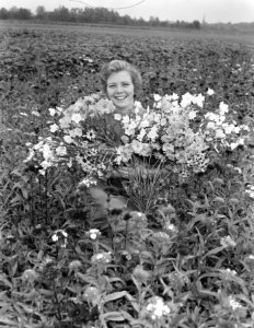 Bloemenkoningin in Den Haag ter gelegenheid van bloemenweek, Bestanddeelnr 905-7862