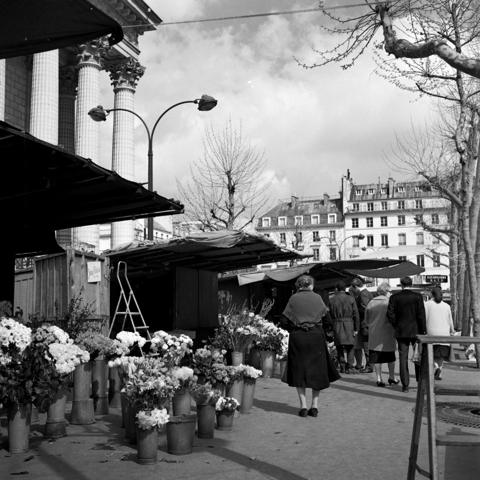 Bloemenstalletjes aan de voet van de Madeleine, Bestanddeelnr 254-0511
