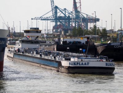 Blikplaat - ENI 02332821, Zandvlietsluis, Port of Antwerp pic1