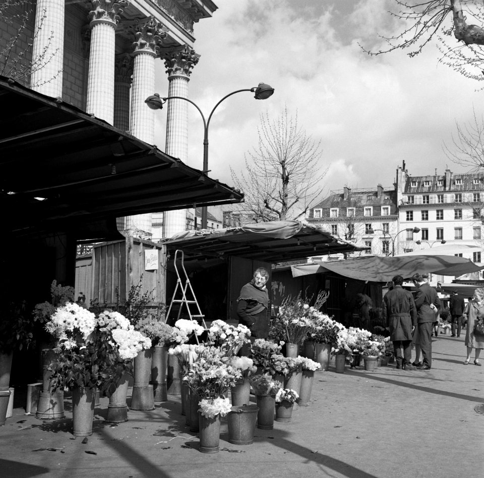 Bloemenstalletjes aan de voet van de Madeleine, Bestanddeelnr 254-0512