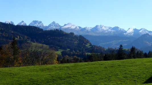 Blick von Kellen auf Churfirsten