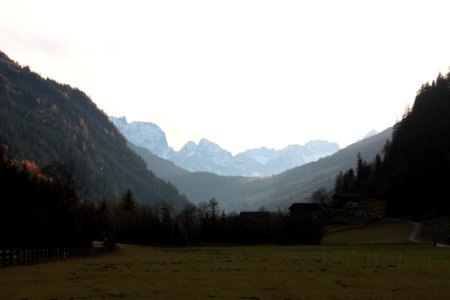 Blick vom Maria in der Au über den Iselsberg auf die Lienzer Dolomiten