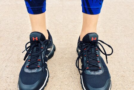 Train athlete feet photo