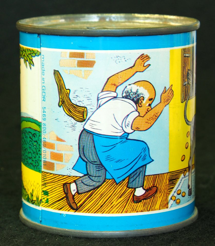 Blikken spaarpotje met afbeelding van sprookjes ,foto11