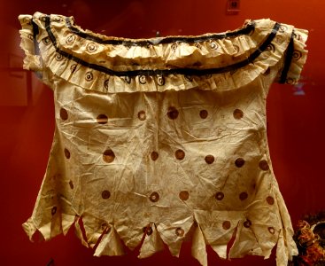 Blouse of bark cloth, Samoa, 1888 - Ethnological Museum, Berlin - DSC01299