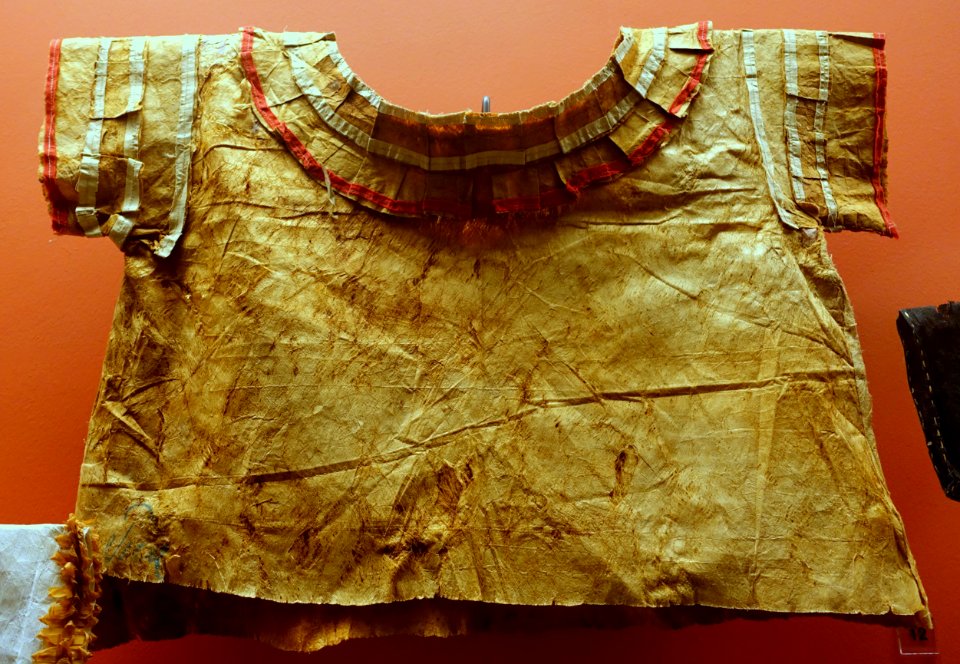 Blouse of bark cloth, Samoa, 1888 - Ethnological Museum, Berlin - DSC01291