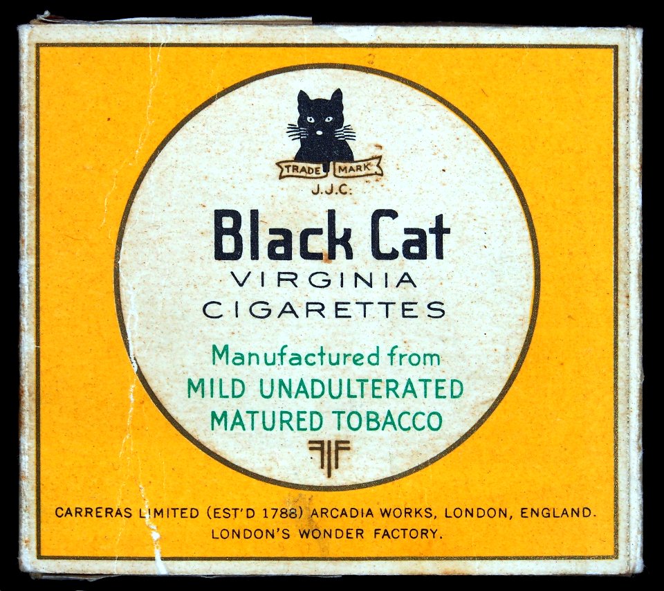 Black Cat, Verginia cigarettes pack, pic2
