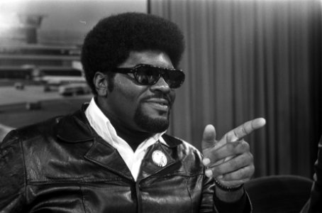 Black Panther . Albert Howard (USA) arriveert op Schiphol, Bestanddeelnr 923-1614