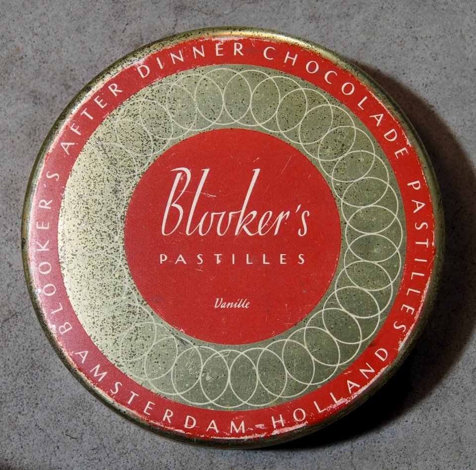 Blookers after dinner chocolade pastilles, Amsterdam-Holland