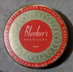 Blookers after dinner chocolade pastilles, Amsterdam-Holland