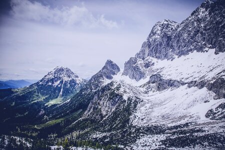 Summit rock mountaineering