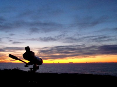 Birdwatching in sunrise, south cape of Landsort-2