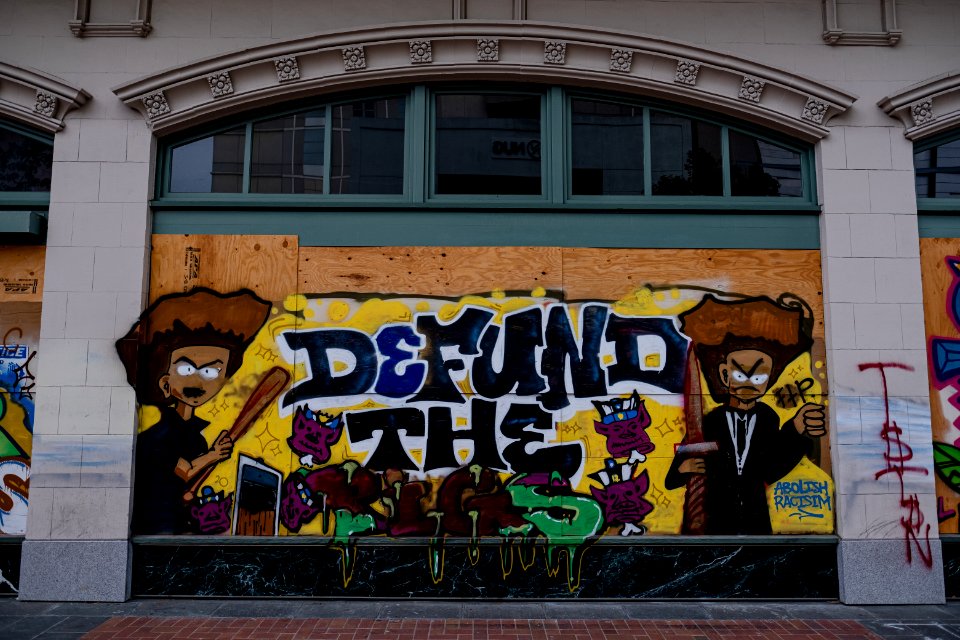Black Lives Matter mural artwork in Oakland, California 05