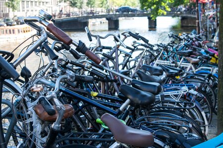 Bike city parking lot