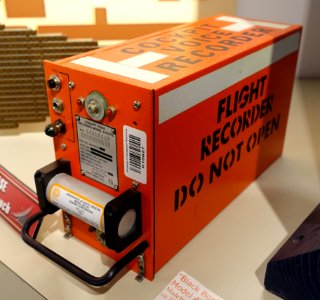 Black Box Cockpit Voice Recorder, Model AV557D, Sunderstrand Data Control, Inc., c. 1990s - National Electronics Museum - DSC00090