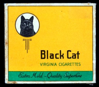 Black Cat, Verginia cigarettes pack, pic1